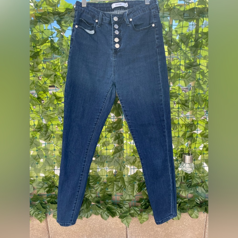 High rise skinny jeans